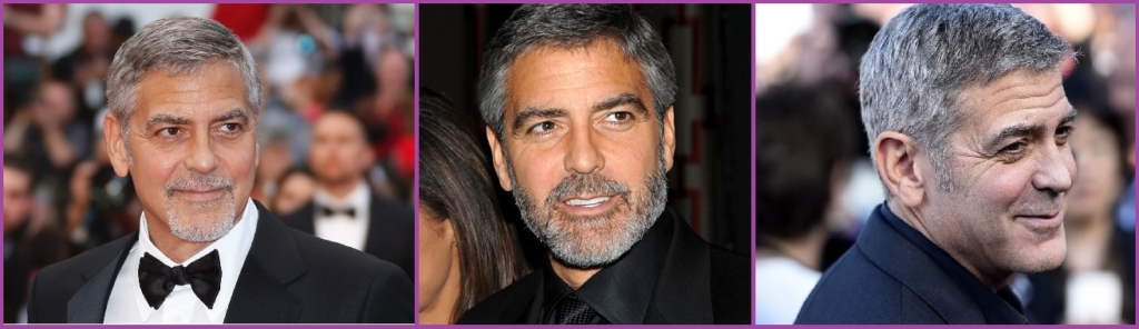 George Clooney- Peinados elegantes con canas para hombre