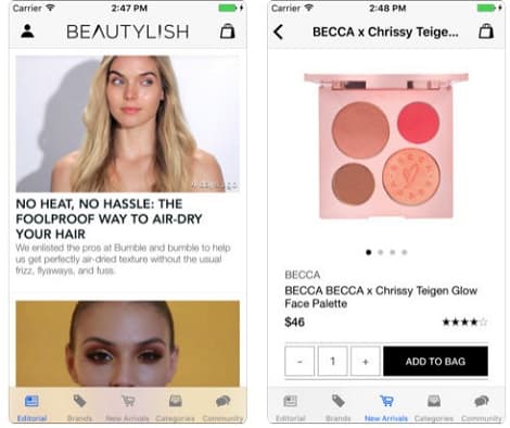Beautylish app maquillaje