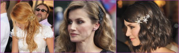 Los grandes pasadores y horquillas hacen aun más elegantes a Blake Lively, La Reina Letizia o Nina Debrev- Accesorios de pelo para bodas en primavera